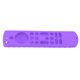 Remote Control Silicone Case Soft Safe Shockproof Waterproof Precise Cutout Fully Wrap Remote Cover for Amazon TV Purple - Extra Image