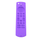Remote Control Silicone Case Soft Safe Shockproof Waterproof Precise Cutout Fully Wrap Remote Cover for Amazon TV Purple