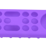 Remote Control Silicone Case Soft Safe Shockproof Waterproof Precise Cutout Fully Wrap Remote Cover for Amazon TV Purple