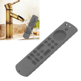 Remote Control Silicone Case Soft Safe Shockproof Waterproof Precise Cutout Fully Wrap Remote Cover for Amazon TV Dark Gray