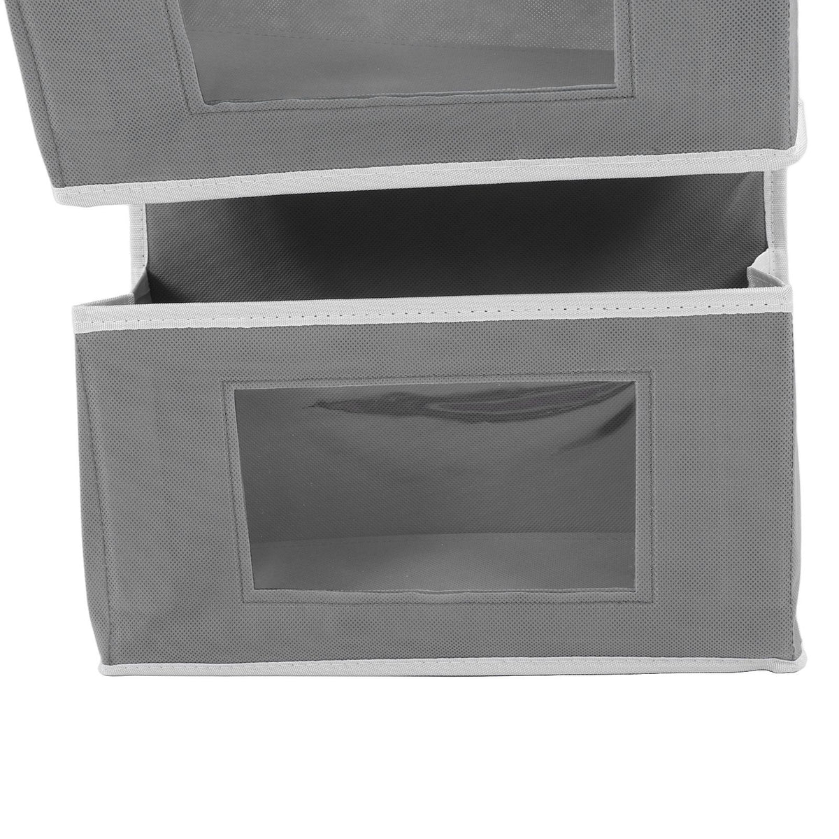 Over Door Hanging Organizer Wall Mount Storage with Hooks for Pantry Nursery Kitchen Closet Dorm Grey 4 Pockets
