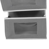Over Door Hanging Organizer Wall Mount Storage with Hooks for Pantry Nursery Kitchen Closet Dorm Grey 4 Pockets