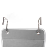 Over Door Hanging Organizer Wall Mount Storage with Hooks for Pantry Nursery Kitchen Closet Dorm Grey 5 Pockets - Extra Image