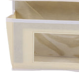 Over Door Hanging Organizer Wall Mount Storage with Hooks for Pantry Nursery Kitchen Closet Dorm Beige 4 Pockets