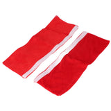 2Pcs Refrigerator Door Handle Covers Kitchen Appliance Decor Non Skid Static Protector Red