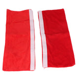 2Pcs Refrigerator Door Handle Covers Kitchen Appliance Decor Non Skid Static Protector Red - 45-Degree Angle