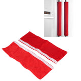 2Pcs Refrigerator Door Handle Covers Kitchen Appliance Decor Non Skid Static Protector Red - Extra Image