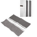 2Pcs Refrigerator Door Handle Covers Kitchen Appliance Decor Non Skid Static Protector Grey - Extra Image