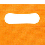 50Pcs Die Cut Non Woven Bags Eco Friendly Flat Mouth Tote Bags Non Woven Fabric Garment Bags Orange 25x35cm/9.8x13.8in