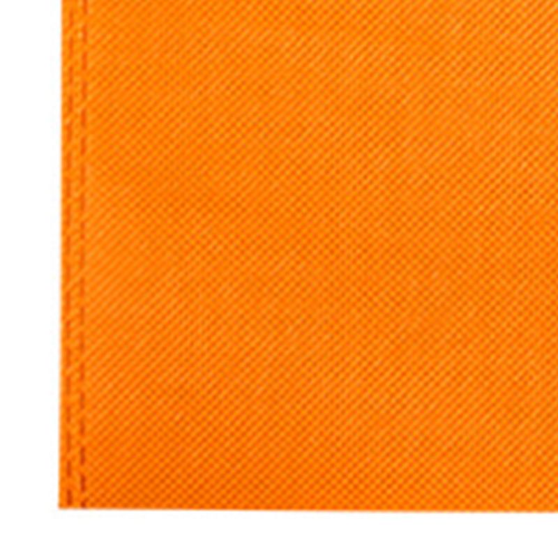 50Pcs Die Cut Non Woven Bags Eco Friendly Flat Mouth Tote Bags Non Woven Fabric Garment Bags Orange 25x35cm/9.8x13.8in