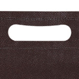 50Pcs Die Cut Non Woven Bags Eco Friendly Flat Mouth Tote Bags Non Woven Fabric Garment Bags Brown 25x35cm/9.8x13.8in