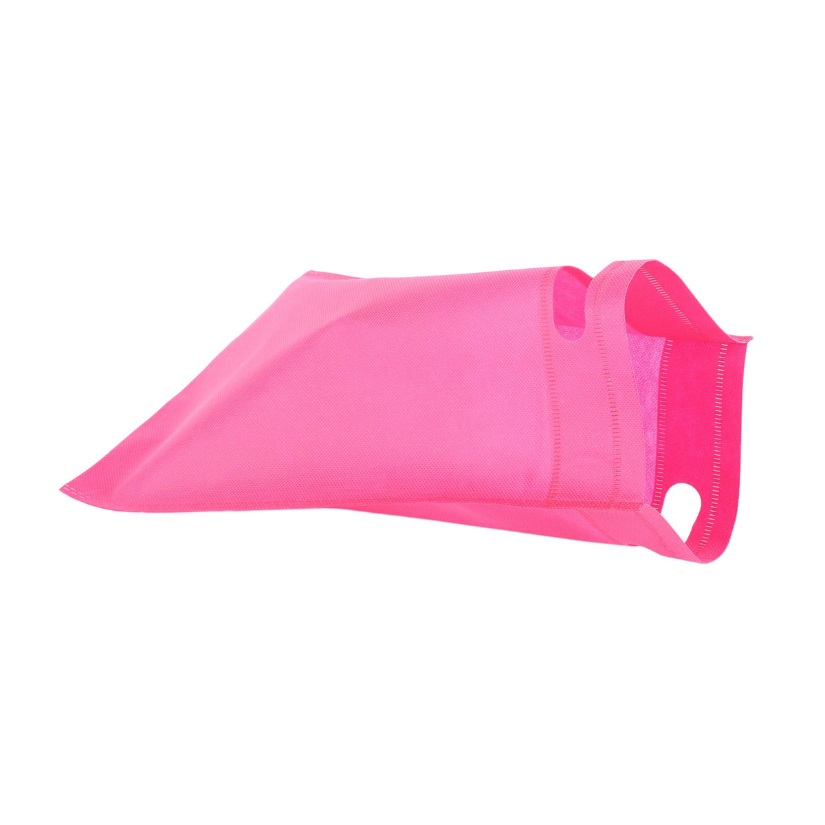 50Pcs Die Cut Non Woven Bags Eco Friendly Flat Mouth Tote Bags Non Woven Fabric Garment Bags Rose Red 25x35cm/9.8x13.8in