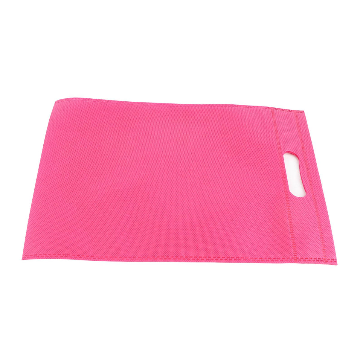 50Pcs Die Cut Non Woven Bags Eco Friendly Flat Mouth Tote Bags Non Woven Fabric Garment Bags Rose Red 25x35cm/9.8x13.8in