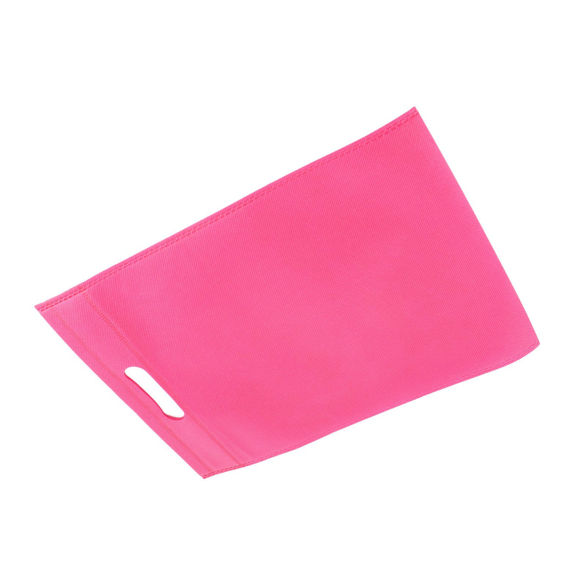 50Pcs Die Cut Non Woven Bags Eco Friendly Flat Mouth Tote Bags Non Woven Fabric Garment Bags Rose Red 25x35cm/9.8x13.8in