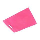 50Pcs Die Cut Non Woven Bags Eco Friendly Flat Mouth Tote Bags Non Woven Fabric Garment Bags Rose Red 25x35cm/9.8x13.8in