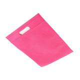 50Pcs Die Cut Non Woven Bags Eco Friendly Flat Mouth Tote Bags Non Woven Fabric Garment Bags Rose Red 25x35cm/9.8x13.8in - Extra Image