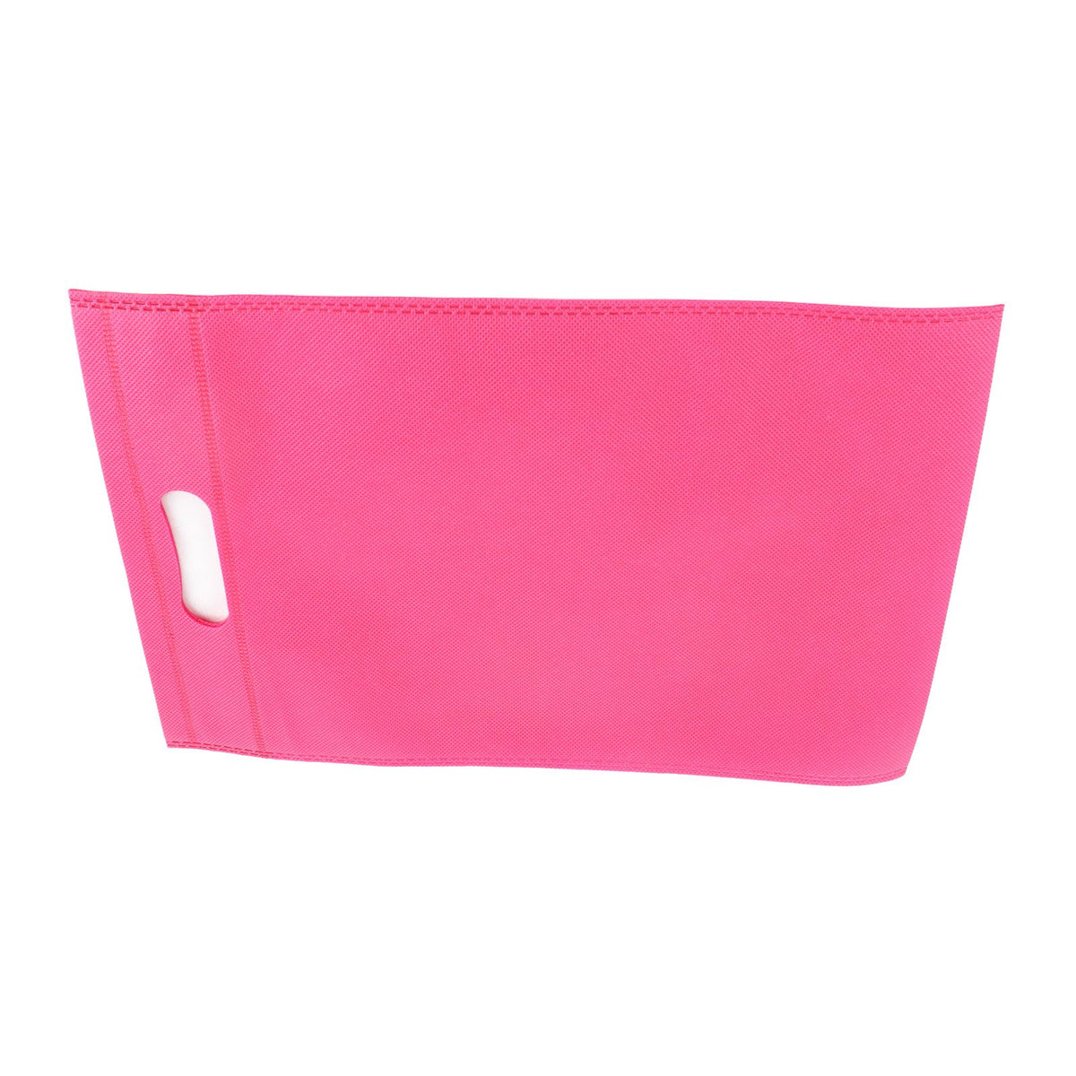 50Pcs Die Cut Non Woven Bags Eco Friendly Flat Mouth Tote Bags Non Woven Fabric Garment Bags Rose Red 25x35cm/9.8x13.8in
