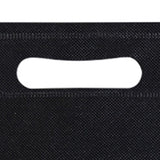 50Pcs Die Cut Non Woven Bags Eco Friendly Flat Mouth Tote Bags Non Woven Fabric Garment Bags Black 25x35cm/9.8x13.8in