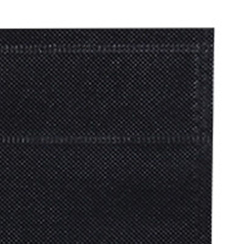 50Pcs Die Cut Non Woven Bags Eco Friendly Flat Mouth Tote Bags Non Woven Fabric Garment Bags Black 25x35cm/9.8x13.8in