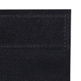 50Pcs Die Cut Non Woven Bags Eco Friendly Flat Mouth Tote Bags Non Woven Fabric Garment Bags Black 25x35cm/9.8x13.8in - Top-Down View