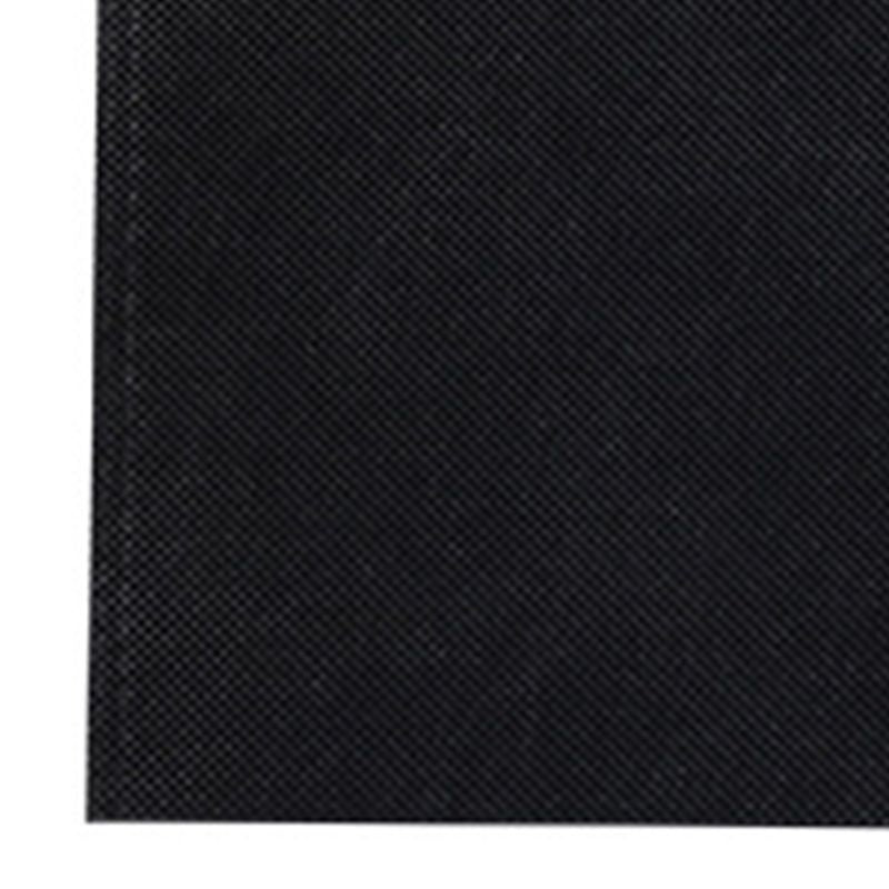 50Pcs Die Cut Non Woven Bags Eco Friendly Flat Mouth Tote Bags Non Woven Fabric Garment Bags Black 25x35cm/9.8x13.8in