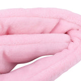 Heating Scarf USB Powered Soft Warm Soreness Relief Vibration Massage Pure Color Heated Neck Wrap for Adult Elderly Pink