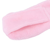 Heating Scarf USB Powered Soft Warm Soreness Relief Vibration Massage Pure Color Heated Neck Wrap for Adult Elderly Pink