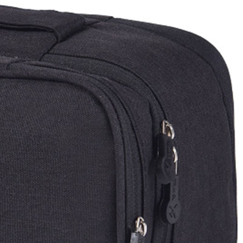 Travel Underwear Organizer Positive Ion Oxford Fabric Large Capacity Travel Bra Organizer for Underwear Women Travel Black