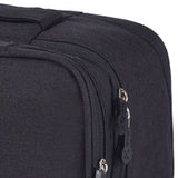 Travel Underwear Organizer Positive Ion Oxford Fabric Large Capacity Travel Bra Organizer for Underwear Women Travel Black - Top-Down View