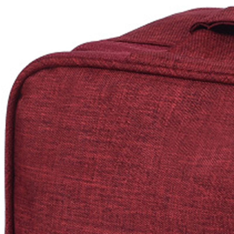 Travel Underwear Organizer Positive Ion Oxford Fabric Large Capacity Travel Bra Organizer for Underwear Women Travel Wine Red