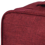 Travel Underwear Organizer Positive Ion Oxford Fabric Large Capacity Travel Bra Organizer for Underwear Women Travel Wine Red - Front View