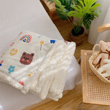Children's Blanket Cute Cartoon Soft Comfortable Kids Blanket for Home Office School Travelling Sheep 100x150 (without Zipper)