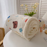Children's Blanket Cute Cartoon Soft Comfortable Kids Blanket for Home Office School Travelling Sheep 100x150 (without Zipper)