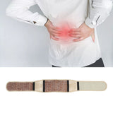 Magnetic Lower Back Support Soft Breathable Nylon Self Heating Magnetic Waist Back Brace Support for The Elderly Khaki