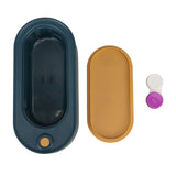 Mini Ultrasound Cleaning Machine High Frequency Portable Household Ultrasound Cleaner for Rings Glasses Coins Necklaces Dark Green