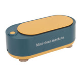 Mini Ultrasound Cleaning Machine High Frequency Portable Household Ultrasound Cleaner for Rings Glasses Coins Necklaces Dark Green