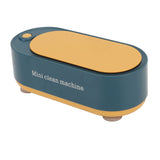 Mini Ultrasound Cleaning Machine High Frequency Portable Household Ultrasound Cleaner for Rings Glasses Coins Necklaces Dark Green