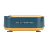 Mini Ultrasound Cleaning Machine High Frequency Portable Household Ultrasound Cleaner for Rings Glasses Coins Necklaces Dark Green - Extra Image