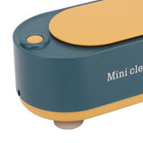 Mini Ultrasound Cleaning Machine High Frequency Portable Household Ultrasound Cleaner for Rings Glasses Coins Necklaces Dark Green