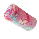 Flannel Blanket Colorful Animal Style Double Sided Luminous Flannel Blanket for Office