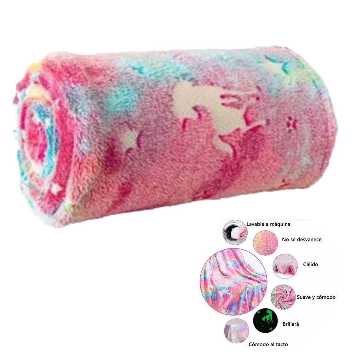 Flannel Blanket Colorful Animal Style Double Sided Luminous Flannel Blanket for Office