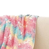 Flannel Blanket Colorful Animal Style Double Sided Luminous Flannel Blanket for Office - Extra Image