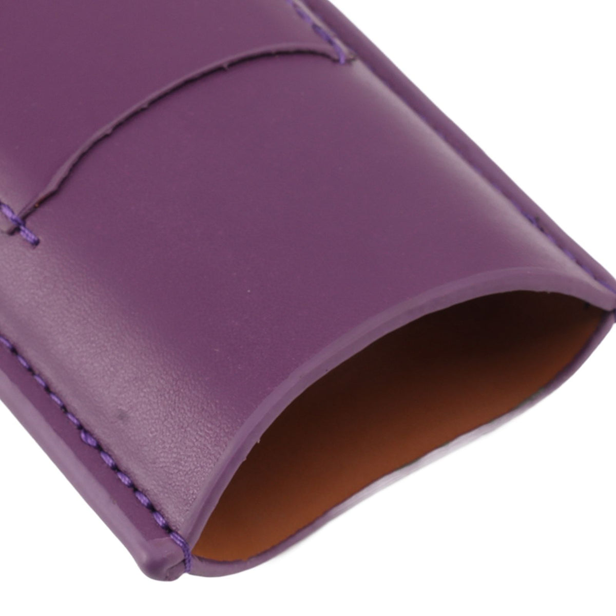 Cigar Case Elegant Vintage Hand Crafted Slim Portable 2 Fingers Cigar Holder for Travel Party Business Purple