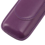 Cigar Case Elegant Vintage Hand Crafted Slim Portable 2 Fingers Cigar Holder for Travel Party Business Purple - Extra Image
