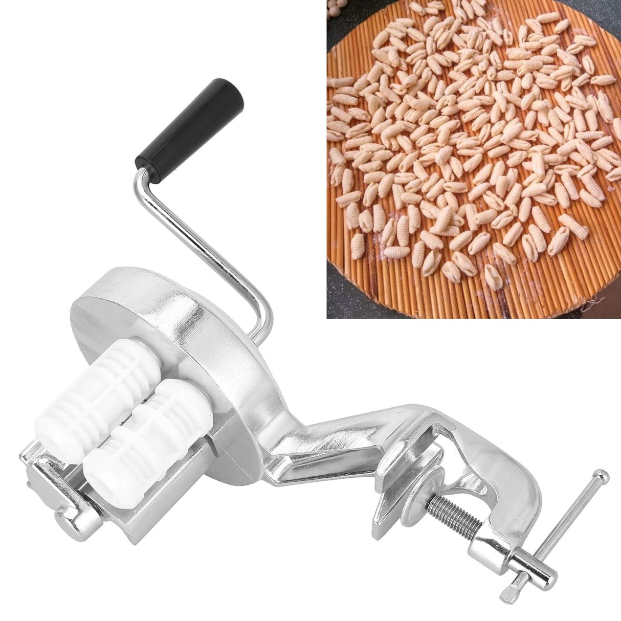 Manual Macaroni Maker Stainless Steel Hand Cranking Noodles Pressing Machine Kitchen Supply