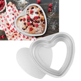 Heart Shape Cake Pan Aluminium Alloy DIY Cake Mold Baking Cheese Bread Tray Kitchen Tools