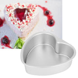 Heart Shape Cake Pan Aluminium Alloy DIY Cake Mold Baking Cheese Bread Tray Kitchen Tools - Extra Image