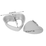 Heart Shape Cake Pan Aluminium Alloy DIY Cake Mold Baking Cheese Bread Tray Kitchen Tools