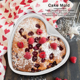 Heart Shape Cake Pan Aluminium Alloy DIY Cake Mold Baking Cheese Bread Tray Kitchen Tools