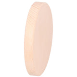 Round Wood Coaster Placemat Round Heat Resistant Drink Mat Cup Pad for Home KitchenWood Color - Rear View